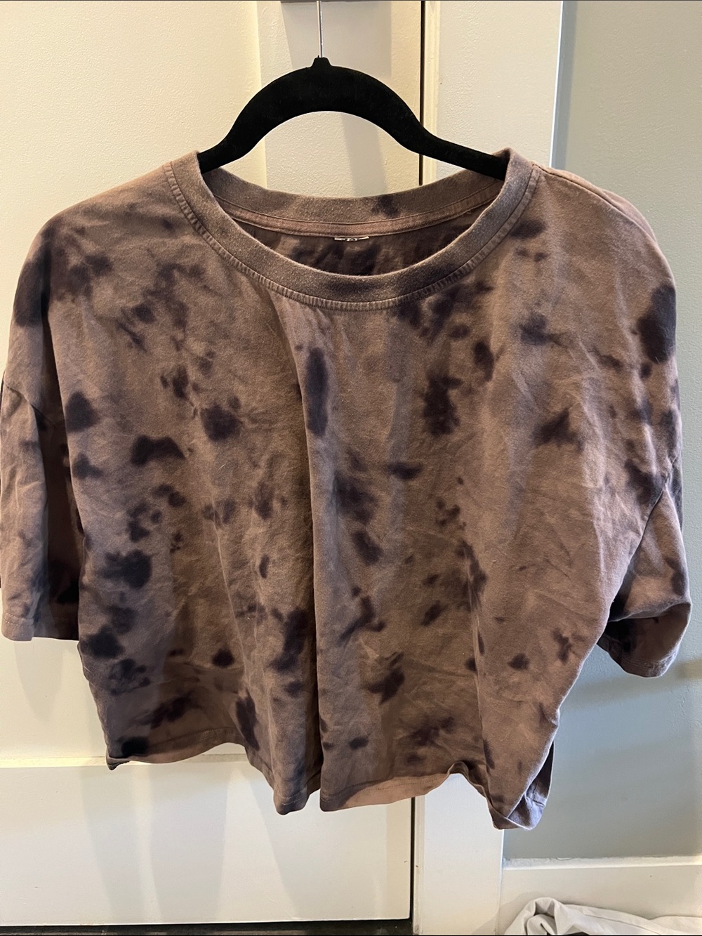 JoyLab Brown tie dye shirt